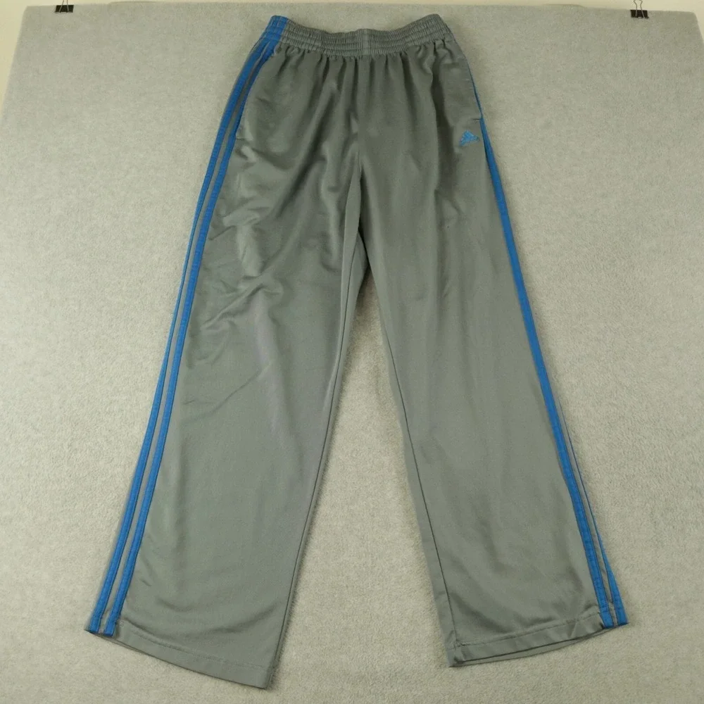 Adidas Pants Mens 34 Activewear Track Gym Training Straight‎ Leg Athletic Gray